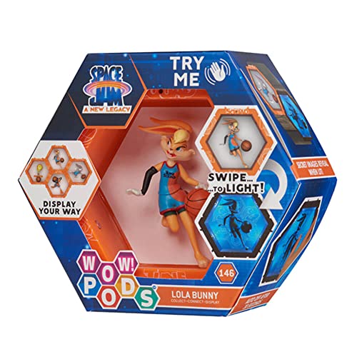 WOW! PODS Space Jam: A New Legacy - Lola Bunny | Light-Up Bobble-Head Figure | Official Warner Bros Collectables, Toys and Gifts for Boys and Girls, Aged 5+