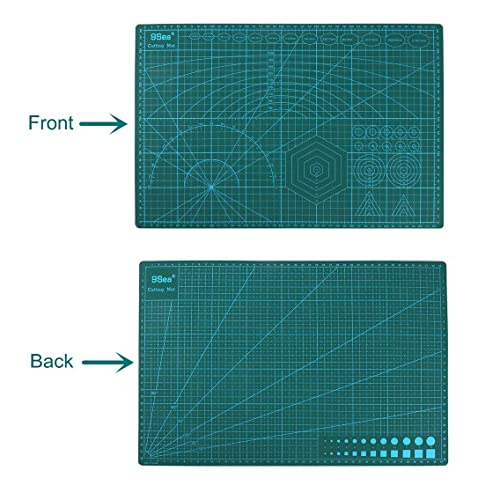 ABMRO 43 PCS Precision Carving Craft Hobby Knife Set Includes Utility Knife with 40Pcs Blades,PVC Cutting Mat,Steel Rule for Art Cutting,Model Making,Scrapbooking Stencil