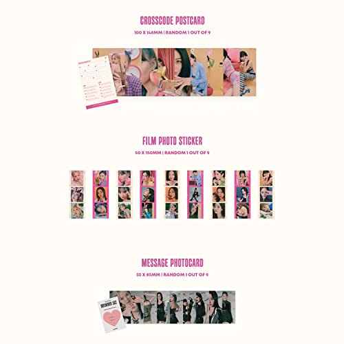 TWICE - [BETWEEN 1&2] (Archive Ver.) Photobook + CD-R + BOX + Polaroid + Postcard + Sticker + Message Photocard + Heart Glass + Folded Poster + Photocard + 2 Pin Button Badges