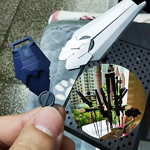 Spray Paint Clamping, Painting Stand Base and Alligator Clip Stick Set , Metal Wire Alligator Clamps, Tailed Clasp Clips for Hobby Modeling DIY Memo, Photo, Card