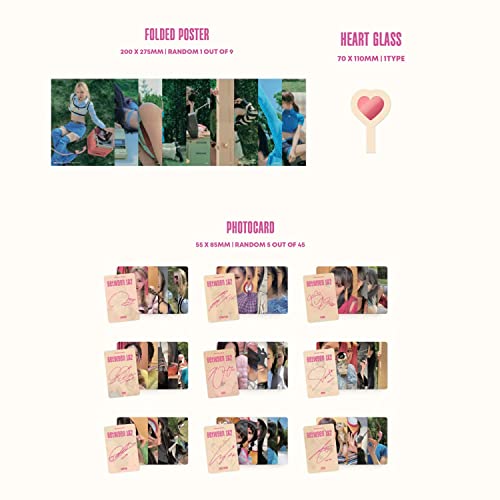 TWICE - [BETWEEN 1&2] (Archive Ver.) Photobook + CD-R + BOX + Polaroid + Postcard + Sticker + Message Photocard + Heart Glass + Folded Poster + Photocard + 2 Pin Button Badges