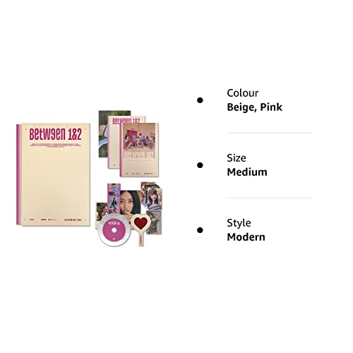 TWICE - [BETWEEN 1&2] (Archive Ver.) Photobook + CD-R + BOX + Polaroid + Postcard + Sticker + Message Photocard + Heart Glass + Folded Poster + Photocard + 2 Pin Button Badges