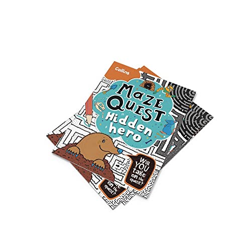 Hidden Hero: Solve 50 mazes in this adventure story for kids aged 7+ (Maze Quest)