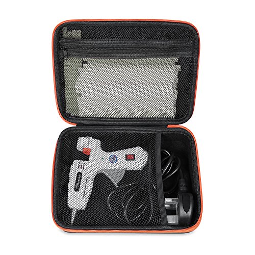Hot Glue Gun with Carrying Case, BEEWAY 20W Mini Glue Gun with 50pcs 7mm x 150mm Glue Sticks for Kids Craft Hobby Art DIY Home/Office Repair