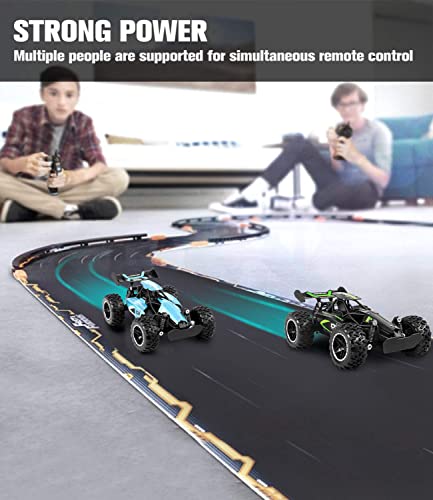 SZJJX RC Car Remote Control Truck for Boys Girls, 2.4Ghz 15+KM/H High Speed 2WD RTR Electric Rock Climber Fast Race Buggy Hobby Toy Cars for Kids Gift Blue