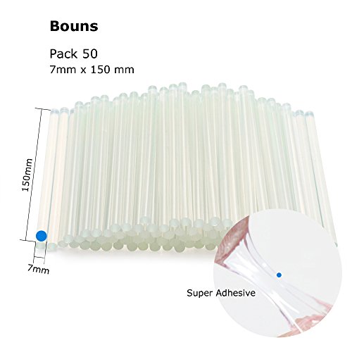 Hot Glue Gun with Carrying Case, BEEWAY 20W Mini Glue Gun with 50pcs 7mm x 150mm Glue Sticks for Kids Craft Hobby Art DIY Home/Office Repair