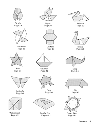 Easy Origami: Over 30 Simple Projects! (Dover Origami Papercraft)