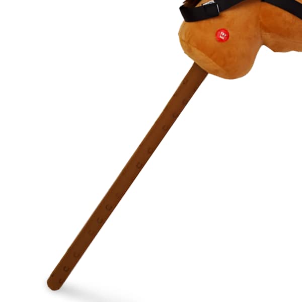 Aggloz | Hobby Horse Toy with Sounds | Tall Horse on a Stick | Quality Horse Toys | Galloping Sounds | Childrens Toy | for Kid Xmas Gifts Indoor & Outdoor | 66cm