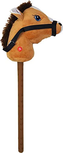 Aggloz | Hobby Horse Toy with Sounds | Tall Horse on a Stick | Quality Horse Toys | Galloping Sounds | Childrens Toy | for Kid Xmas Gifts Indoor & Outdoor | 66cm