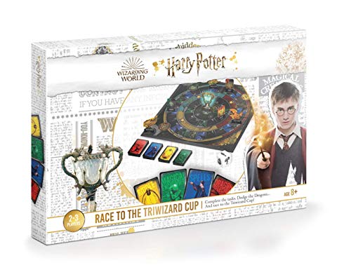Cartamundi Harry Potter - Race to the Triwizard Cup Game, Calling All Harry Potter Super-Fans Ideal For 2 to 3 Players, Great Gift For Kids Aged 8+