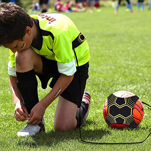 ONEVER Football Kick Trainer- Football Training Equipment, Soccer Solo Skill Practice Training Aid, Training Aid Football Skills Improvement for Kids Adults