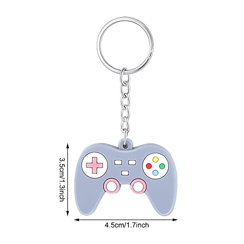 7 PCS Gaming Keyring,Gaming Keychain Boys Keyrings Video Game Controller Keyrings & Keychains Gaming Party Bag Fillers Gaming Handle Pendant Charms for Video Game Birthday Baby Shower Party Favors