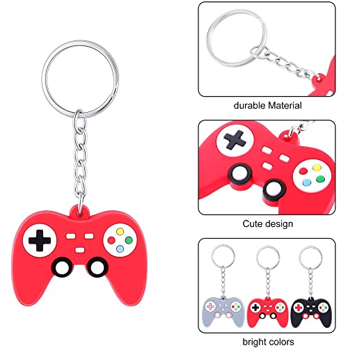 7 PCS Gaming Keyring,Gaming Keychain Boys Keyrings Video Game Controller Keyrings & Keychains Gaming Party Bag Fillers Gaming Handle Pendant Charms for Video Game Birthday Baby Shower Party Favors