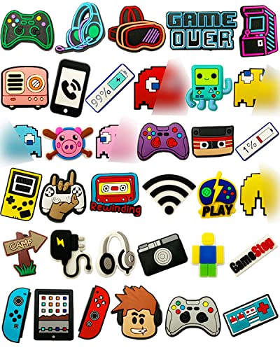 35 PCS Shoe Charms for Video Game, Decoration Pins for Wristbands Shoes Charm Party Favor Accessories Gifts for Teens