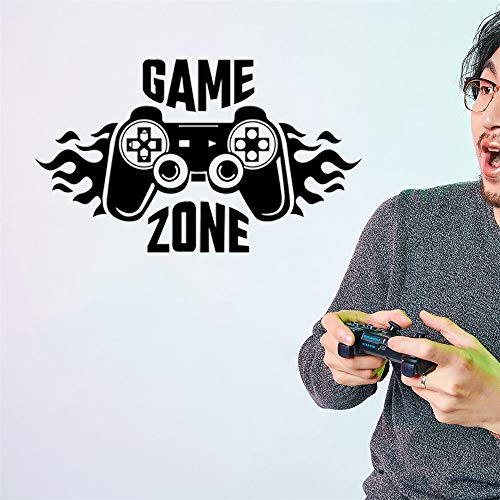 SITAKE Game Zone Boys Wall Stickers for Bedrooms, Gaming Accessories Kid’s Room Decorations, Children’s Wall Decor for Playroom, 57 x 33 cm