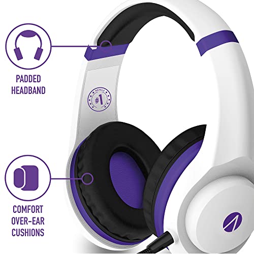 STEALTH Royale Over Ear Gaming Headset compatible with PS4/PS5, XBOX, Nintendo Switch, PC with Flexible, Removable Mic, 3.5mm Jack, 1.5m Cable, Lightweight, Comfortable and Durable