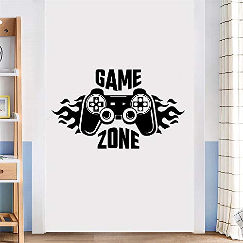 SITAKE Game Zone Boys Wall Stickers for Bedrooms, Gaming Accessories Kid’s Room Decorations, Children’s Wall Decor for Playroom, 57 x 33 cm