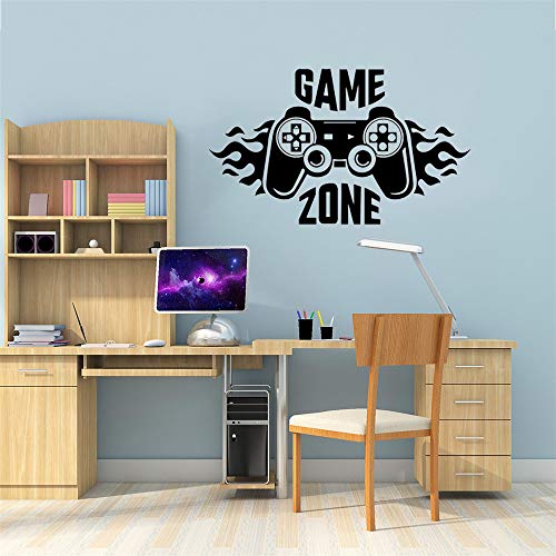SITAKE Game Zone Boys Wall Stickers for Bedrooms, Gaming Accessories Kid’s Room Decorations, Children’s Wall Decor for Playroom, 57 x 33 cm