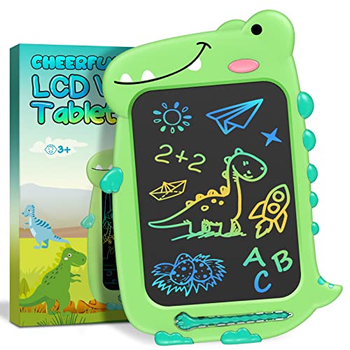 Dinosaur Kids Toys Gifts for Girls Boys - Holiday Travel Essentials Toddlers Toys Plane Activities Travel Accessories Games Age for 1 2 3 4 5 6 + Year Old LCD Writing Magic Doodle Board Drawing Tablet