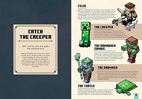Minecraft Catch the Creeper and Other Mobs: Search for your favourite mobs in this official Minecraft Search and Find book! Perfect for kids into video games.