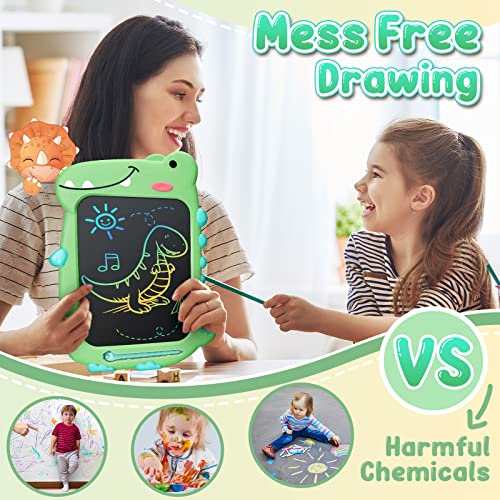 Dinosaur Kids Toys Gifts for Girls Boys - Holiday Travel Essentials Toddlers Toys Plane Activities Travel Accessories Games Age for 1 2 3 4 5 6 + Year Old LCD Writing Magic Doodle Board Drawing Tablet