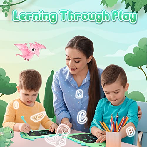 Dinosaur Kids Toys Gifts for Girls Boys - Holiday Travel Essentials Toddlers Toys Plane Activities Travel Accessories Games Age for 1 2 3 4 5 6 + Year Old LCD Writing Magic Doodle Board Drawing Tablet