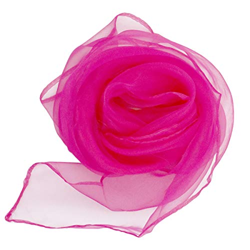 Kissral 15 pcs Dance Juggling Scarves for kids and Toddlers, Silk Magic Performance Props Accessories 60 x 60 cm, Square