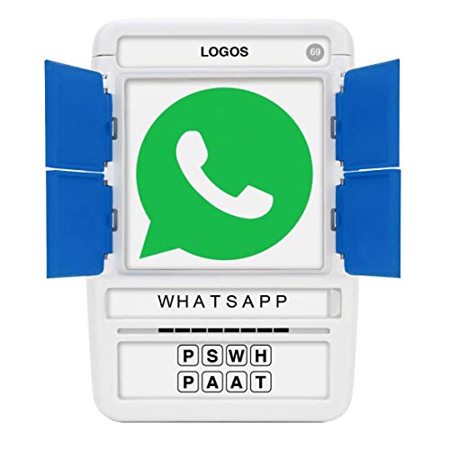 100 PICS Logo Quiz Travel Card Game - Guess 100 Logos, Family Brain Teasers, Pocket Puzzles For Kids And Adults