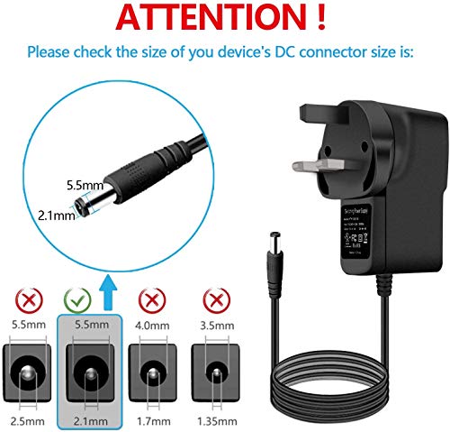 AREVERA 5V 2A Power Supply Adapter, Universal AC 100-240V to DC 5V 2A(2000mA) Adapter with 7 Different Plugs Adapter for LED Strip Lights, Video, Android, Tablet and More 5v Home Appliances Devices