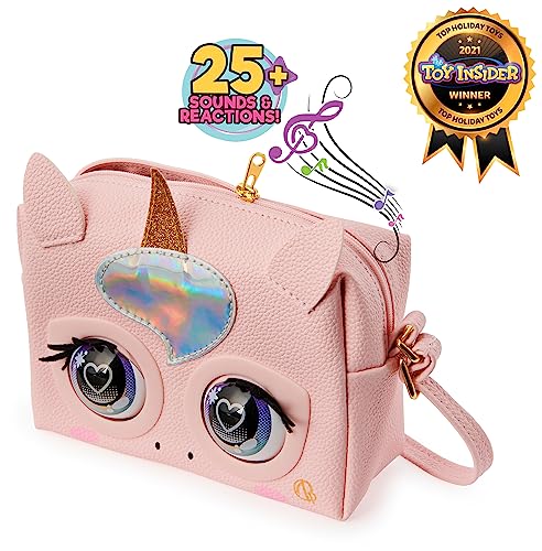 Purse Pets, Glamicorn Unicorn Interactive Purse Pet with Over 25 Sounds and Reactions, Kids Toys for Girls Ages 5 and up