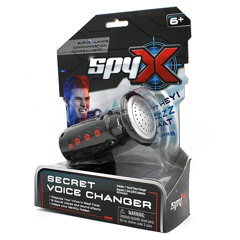SpyX 10537 Secret Voice Changer For Kids - Disguise and Hide Your identity For Fun Spy Missions - Includes Secret Voice Changer With 9 Distortion Modes, 6+ Years