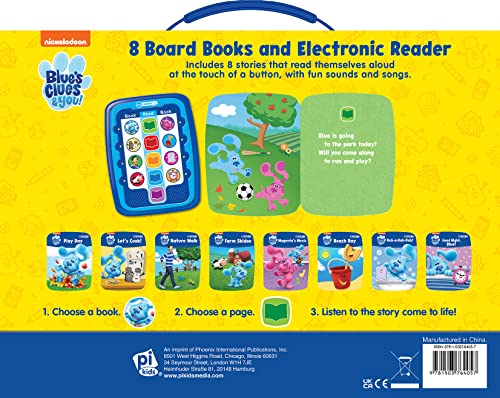 Nickelodeon Blue's Clues & You!: Me Reader Jr 8 Board Books and Electronic Reader Sound Book Set