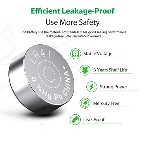 LiCB 10 PCS LR41 AG3 392 192 SR41SW Battery 1.5V Button Coin Cell Batteries,Used in Many Small Electronics, Watch, Calculators, Toys