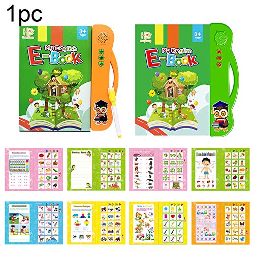 Yiran ABC Learning Sound Book Toy for toddlers 6 months to 3 years old, Activities With Numbers, Shapes, Colors & Animals, Interactive books for Children.