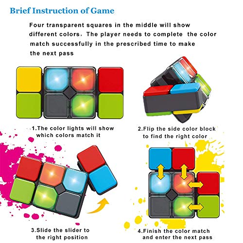 BAISIQI Gifts for 6 7 8 9 10 11 12 Year Old Boys Girls Magic Speed 4 Modes Music Electronic Toy for Age 6 7 8 9 10 11 12 Boys Girls Puzzle Game Kids Christmas Birthday Gifts