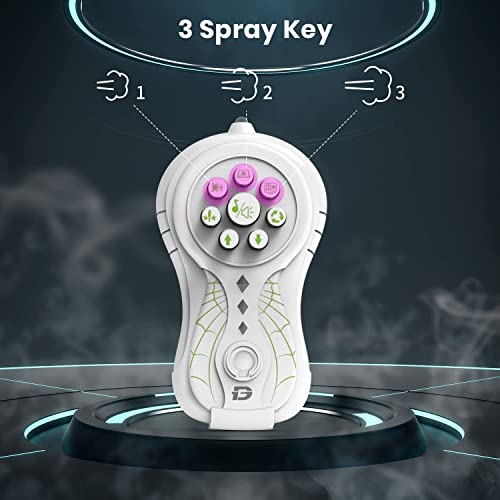 DEERC Remote Control Spider Electronic Pets Remote Control Robot Toy with Spray Function Music and LED Light, 20 Minutes Playtime, Birthday Gift for Kids Girls Boys
