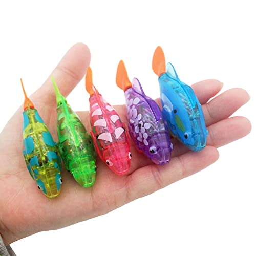 Escomdp Electric Fish Toys Electronic Animal Pets Baby & Toddler Bath Toy Bathtub, Fish Tank Kids Gift (5 Pack)