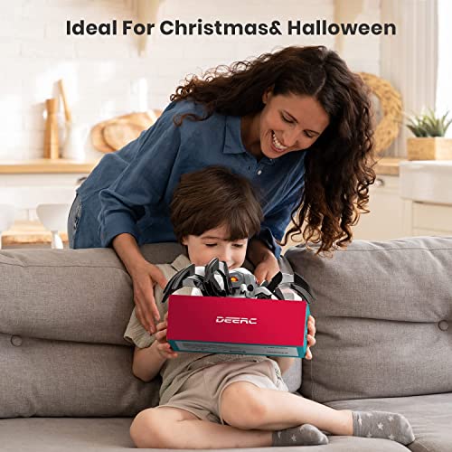 DEERC Remote Control Spider Electronic Pets Remote Control Robot Toy with Spray Function Music and LED Light, 20 Minutes Playtime, Birthday Gift for Kids Girls Boys