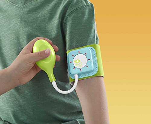 Fisher-Price Preschool Pretend Play Medical Kit 7-Piece Doctor Bag Dress Up Toys for Kids Ages 3+ Years, DVH14