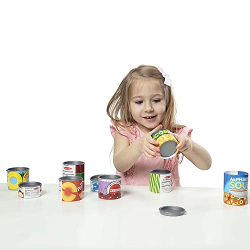 Melissa & Doug Toy Tinned Groceries | Toy Play Food Sets for Children Kitchen Toys for Girls or Boys 3+ | Food Toys & Play Kitchen Accessories | Toy Food Set for Kids Kitchen Accessories