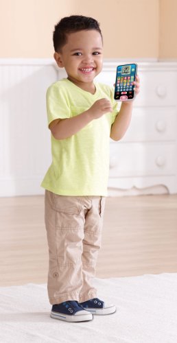 Vtech Talk and Learn Smart Phone, Educational Toy Phone for Children, Toy Mobile Phone with Games, Voice Activation and Music, Kids Phone with Alphabet and Numbers, Electronic Toy for 2 Years+