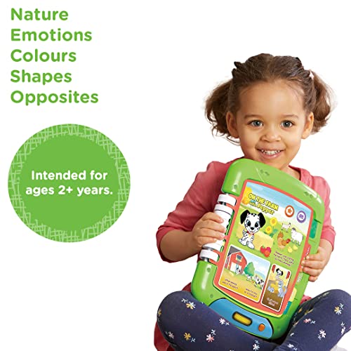 LeapFrog 2-in-1 Touch & Learn Tablet, Kids Two-Sided Tablet, Electronic Toy with Stories and Activities, Educational Play for Children Aged 2 Years +,Multicolor,22.1 x 28.5 x 33.5 cm