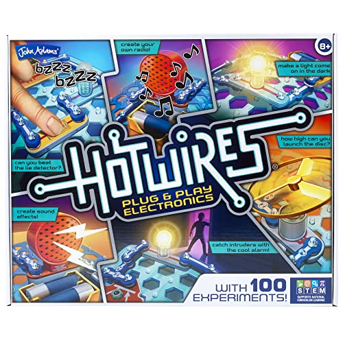 John Adams | Hot Wires: Plug and play electronics set with 100 experiments! | Science and STEM Toys | Ages 8+