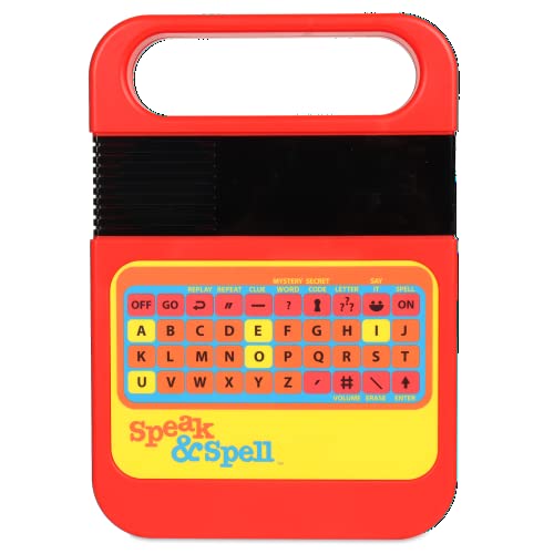 Retro | Speak & Spell Electronic Game | Classic Retro Interactive Toy, Educational Learning System For Boys & Girls Ages 4+ | Basic Fun 09624