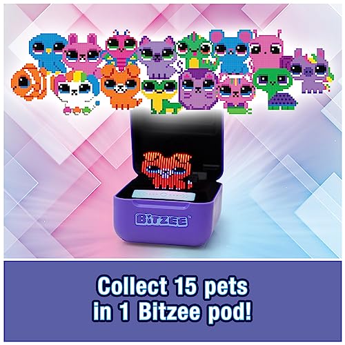 Bitzee, Interactive Toy Digital Pet and Case with 15 Animals Inside, Virtual Electronic Pets React to Touch, Kids’ Toys for Girls and Boys