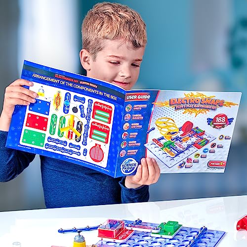 Science Kidz Electronics Kit - Electric Circuits For Kids - 188 Experiments Set - Science Kits For Kids 7,8,9,10 - Educational STEM Toys For Kids