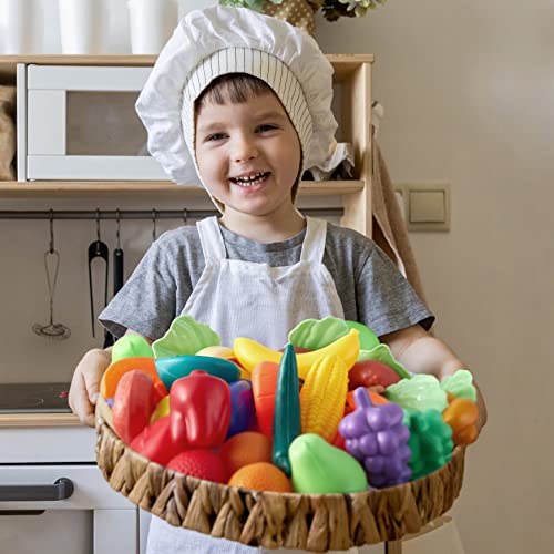 THE TWIDDLERS - 150 Pieces Pretend Play Food Toys, Role Play Kids Kitchen Toy Set for Boys & Girls - Includes Fruits & Vegetables