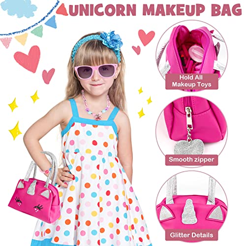 Sanlebi Pretend Makeup Sets for Girls, 20 PCS Fake Make Up Toys Role Play Cosmetic Gift for 3 4 5 Years Old Kids Toddlers Children