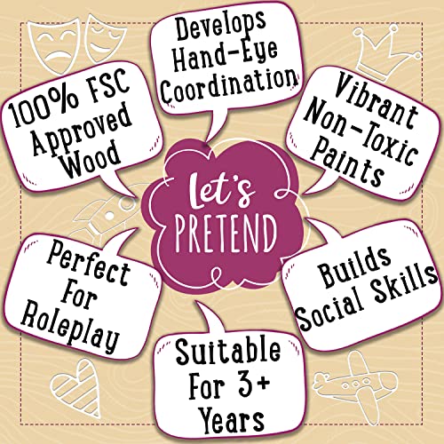 Jaques of London Childrens Doctors Set for Kids | Wooden Toys for 3 4 5 Year old Girls & Boys | Wooden Doctors Set for Kids | Pretend Play | Since 1795