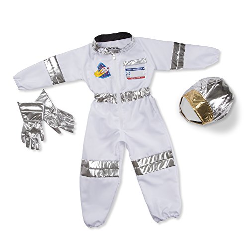 Melissa & Doug Kids Astronaut Costume Role Play Toys | Fancy Dress for Kids & Toddlers | Astronaut Costumes for Kids | Kids Dressing Up Clothes for Girls or Boys | Pretend Play Gifts Kids Age 3-6